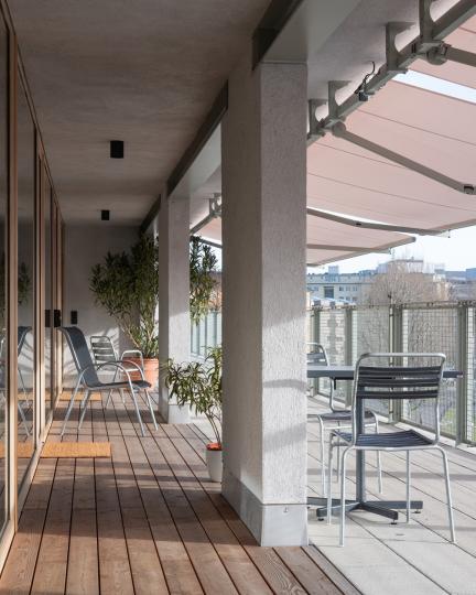 Terrasse G&auml;stwohnung tonRaum 